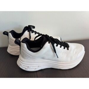 Generic SNWS245W Running Shoes Womens 9.5 White Black Chunky Sole
